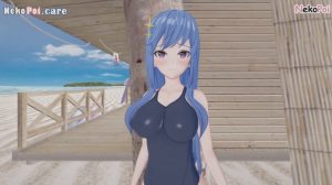 3D Hentai Sekai Saikou no Ansatsusha-Maha gets fucked for the first time on the beach POV Nekopoi